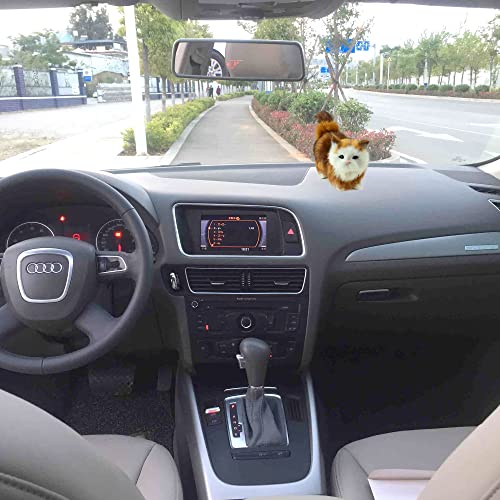 Mini Handmade Lifelike Cute Fake Catboy Black White Cats Plush Puppet Figurines Orange Tabby Realistic Stuffed Animals Cats Toy Furreal Kitty Fox Squirrel Decor Party Decorations Home(Orangecat) #TOP5