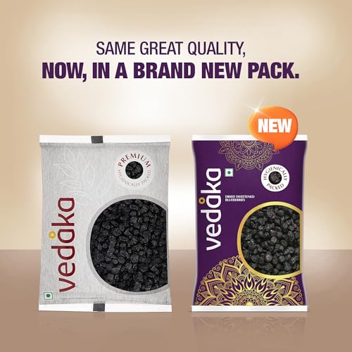 Image of Amazon Brand - Vedaka Dried Sweetened Blueberries | 1 Kg | Minaral Rich | Delicious Goodness | No Added Preservatives | Hygienic Packaging