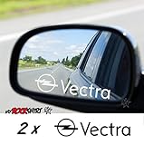  myrockshirt Opel Vectra 2 x Aufkleber aus Milchglasfolie Frost Gravuroptik Gravur Sticker Aussenspiegel Spiegel Aufkleber Autoaufkle