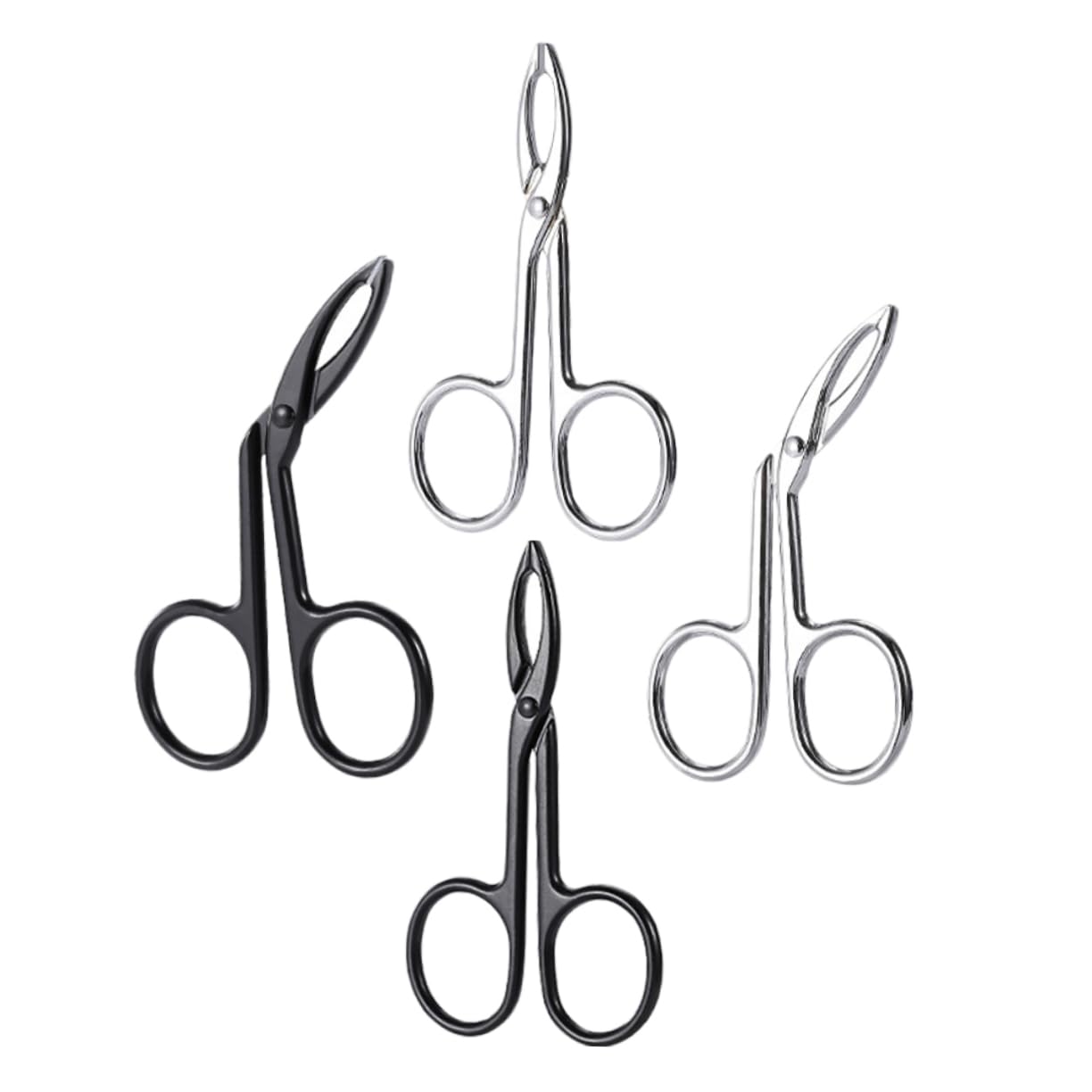20pezzi Pinzette Per Sopracciglia Inossidabile Per Sopracciglia e Dirette Portatile Per e Rimuovere Facciali Per e