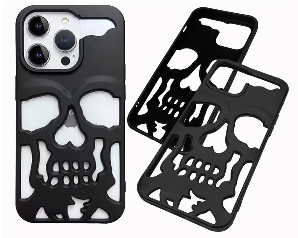 AMERIC HOME PC Luxury Skull Compatible with iPhone 15 Pro Max for Girl and Men[Military Grade Shockproof] Drop and Camera Protection Back Cover Case for Compatible with iPhone 15 Pro Max(Black) (B0CKNCBXJH) Amazon Price History, Amazon Price Tracker