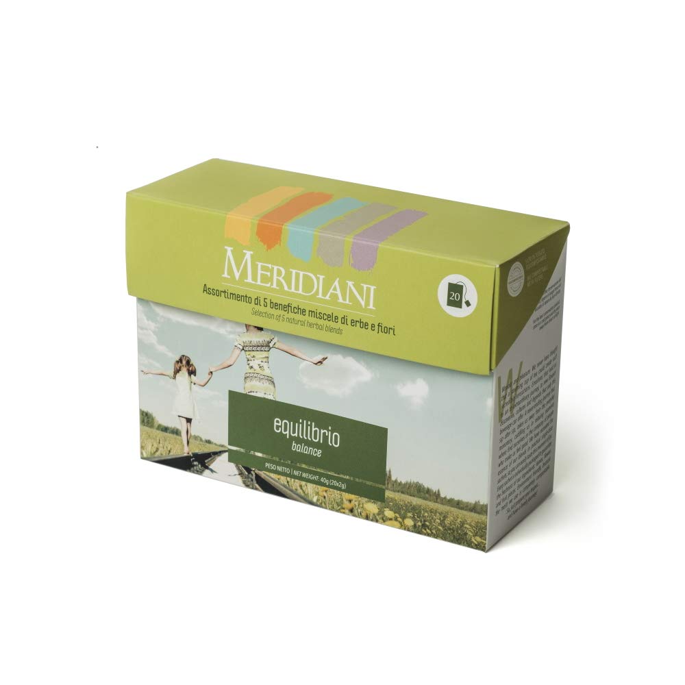 Raffinata degustazione Infusi, Tisane, Tè - 20 gusti in 80 filtri - Selezione di Tè e Miscele di frutta, fiori ed erbe in filtro bio - Meridiani Infusion & Tea