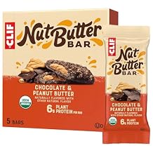 CLIF Nut Butter Bar - Chocolate Peanut Butter - Energy Snack Bars - Non-GMO - USDA Organic - Plant Based - Low Glycemic - 1.76 oz. 5 Pack