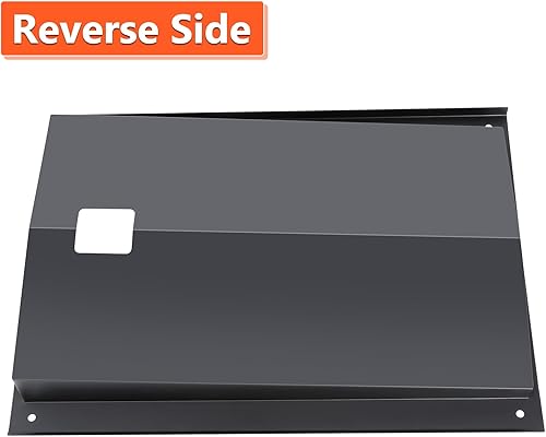 Miniatura 6 de QuliMetal Bandeja de grasa con bandeja de captura y barras aromatizantes de 17.5 pulgadas y deflectores de calor para parrillas Weber Genesis serie