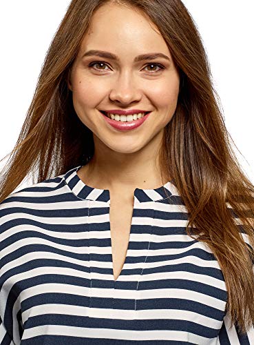 Oodji Collection Donna Blusa a Righe Stile