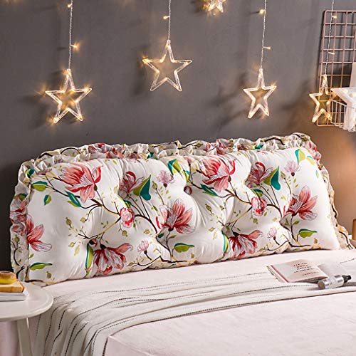 Preisvergleich Produktbild HGDR Bett Kopfteil Kissen Schlafsofa Große Gefüllte Kissen Rückenkissen Schlafzimmer Rückenlehne Lesekissen Lordosenstütze Mit abnehmbarem Bezug,M-110 * 20 * 45 cm