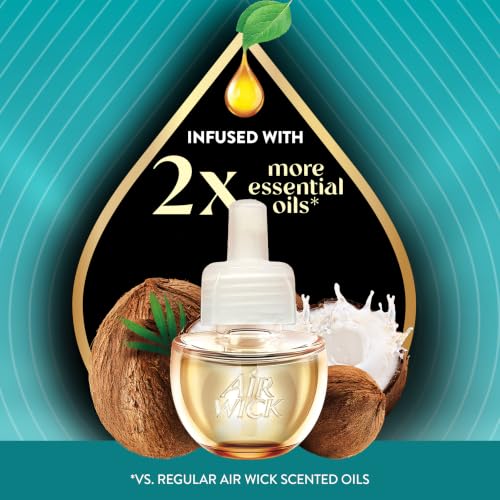 AIR WICK Scented Oil - Vibrant Refill Island Coconut & Warm Sands 5 ct. - image 3