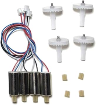 Drone Motor Kit, for Z908 Pro Drone Spare Part Drone CW CCW Motor Engine Big Gear Small Gear Replacement Part for Z908 PRO KF610 Drone Accessories Part