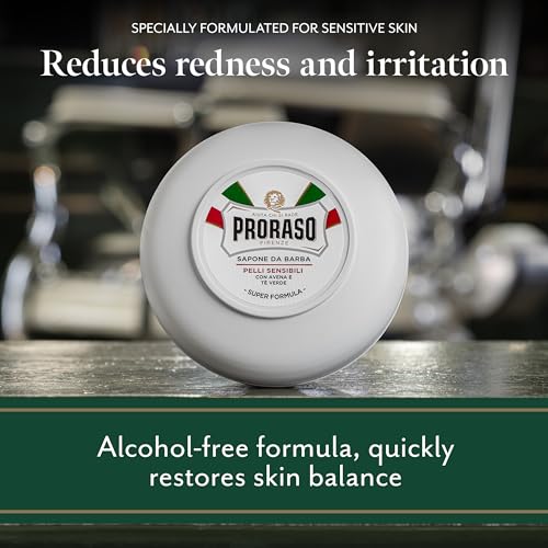 Proraso Sensitive Skin Shaving Soap with Green Tea - 150ml - Image 3