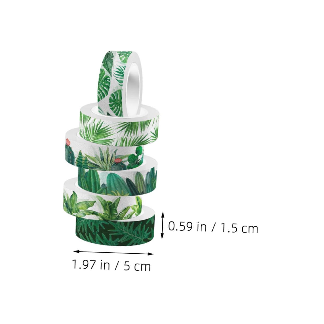 NUOBESTY 48rotoli Adesivo Washi Tape Decorativo Per Per Scrapbooking Pianificazione e Decorazioni Facile Strappare e Usare