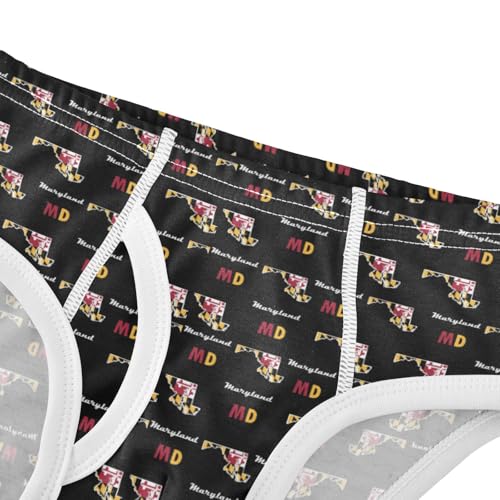 Boys' Exclusive Briefs Toddler Underwear 95% Combed Cotton Boxerbriefs 2T Logo Pattern 1004
