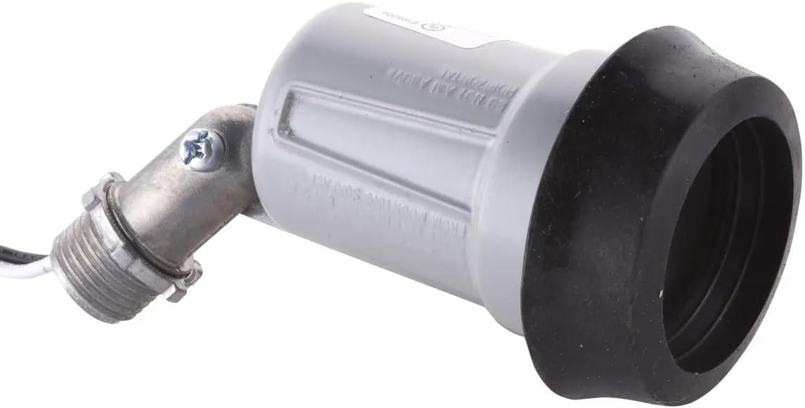Bell 5612-0 Weatherproof Lampholder w/Gasket, Gray