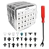 801 PCS Car Retainer Clips Fasteners 24 Most Popular Sizes Door Trim Panel Clips Kit Assortment Fasteners Automotive Push pins Assortment for Toyota GM Ford Honda Chevy Acura Chrysler Mazda
