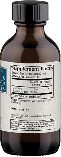 Miniatura 7 de Wise Woman Herbals Extracto líquido de bayas de espino - Extracto extra fuerte 41 - Sin alcohol - para la salud cardiovascular y la función cardíaca