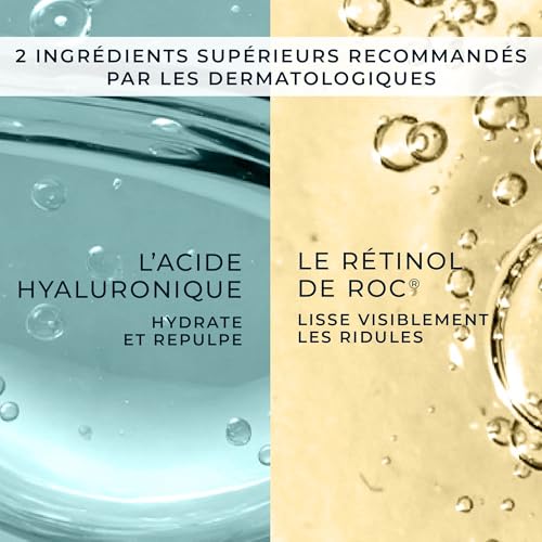 RoC Rétinol Correxion Soin Lissant Hydratation Maximale – Crème Anti-Rides Intensif – Anti-Âge Acide Hyaluronique – 50 ml – vue 9