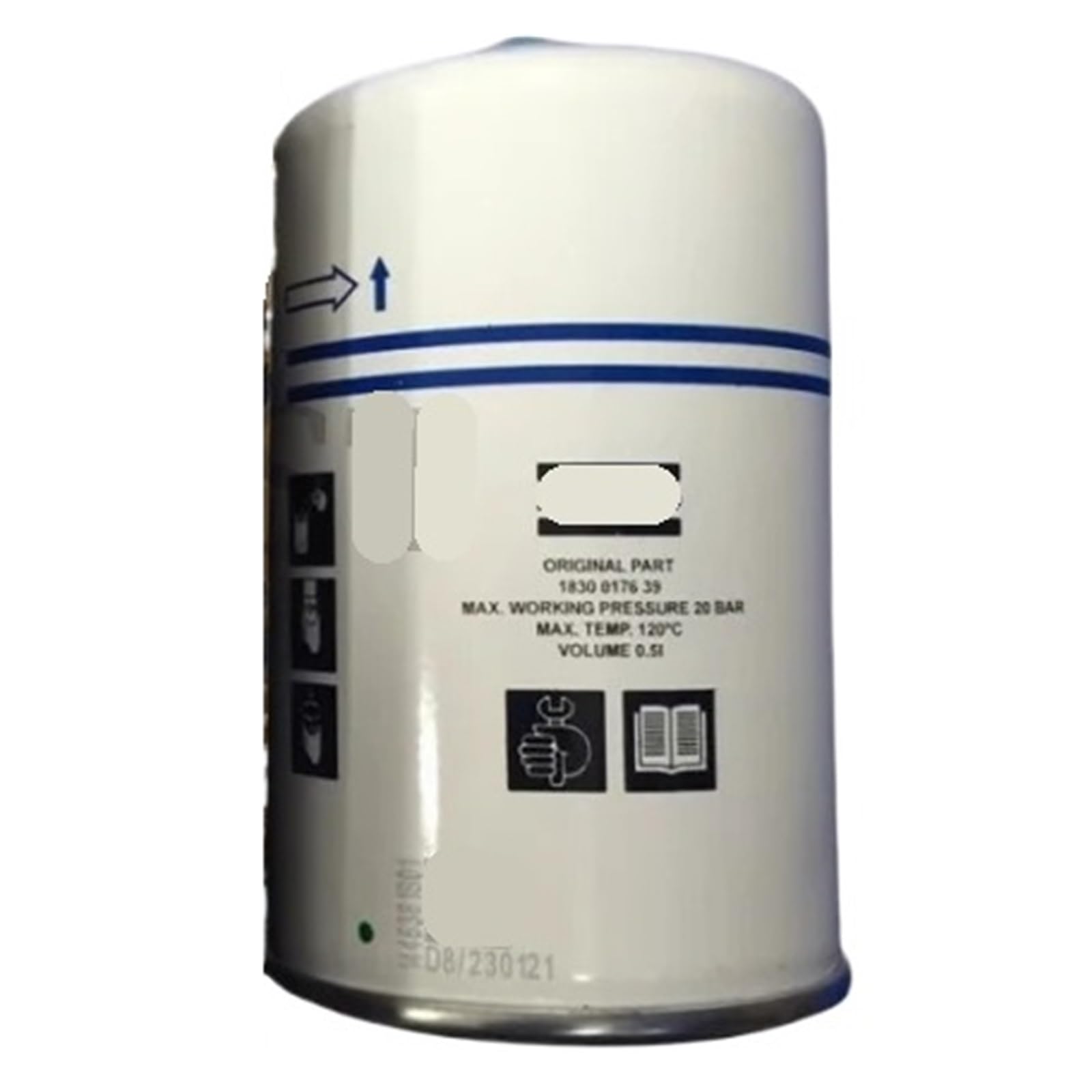 CLEUFWKO Oil Separator Fits Air Compressor 1622035101 2901990814 1625165725 1837004357 1830017639(1625165725)
