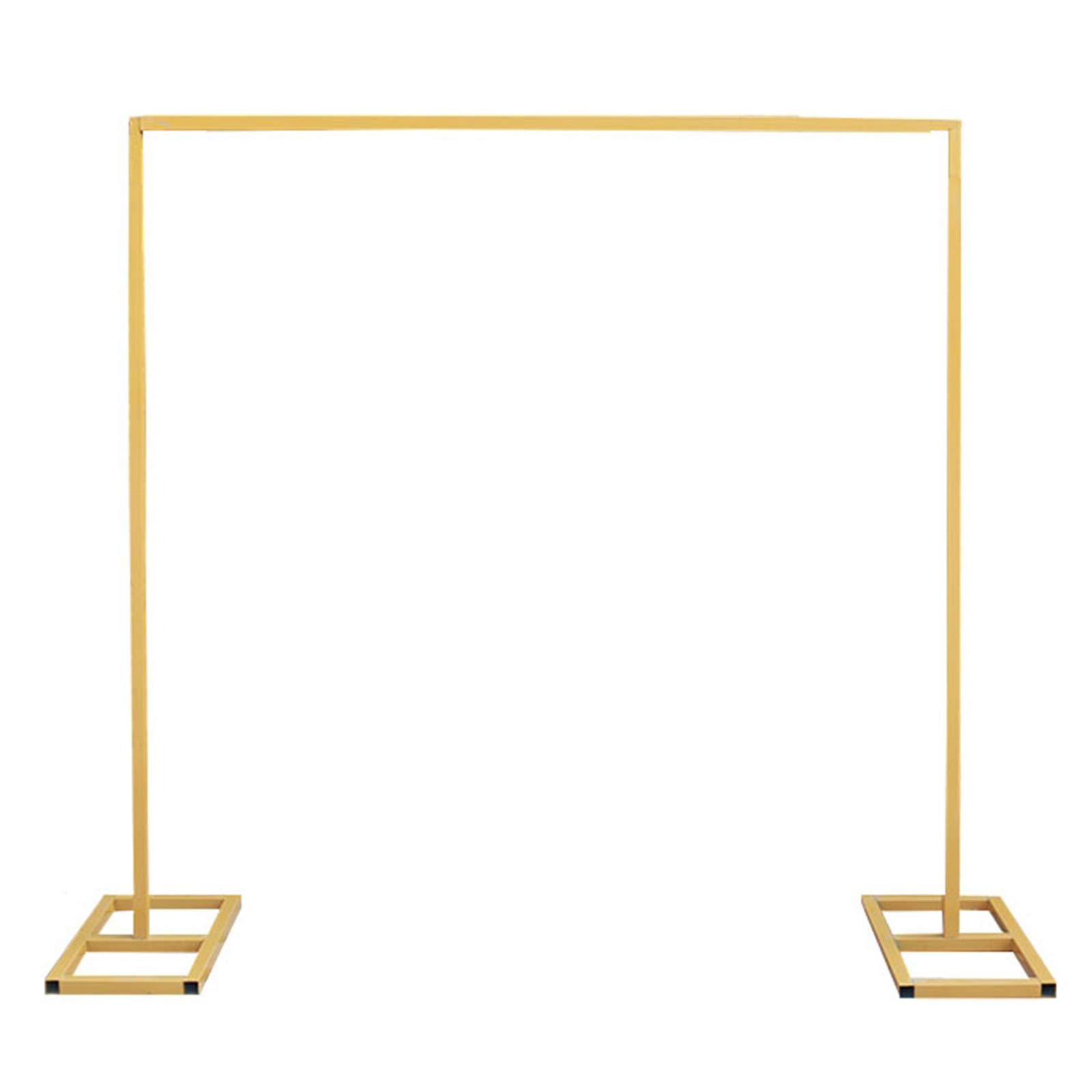 YICOL Wedding Arch Wrought Iron Arbor Decorative Props DIY Party Background,Gold,Adjustable Size 150cm-300cm,Gold