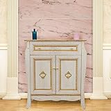 mobili bagno barocco bianco 100% Legno Italiano realizzato in modo artigianale, resistente e facile da pulire