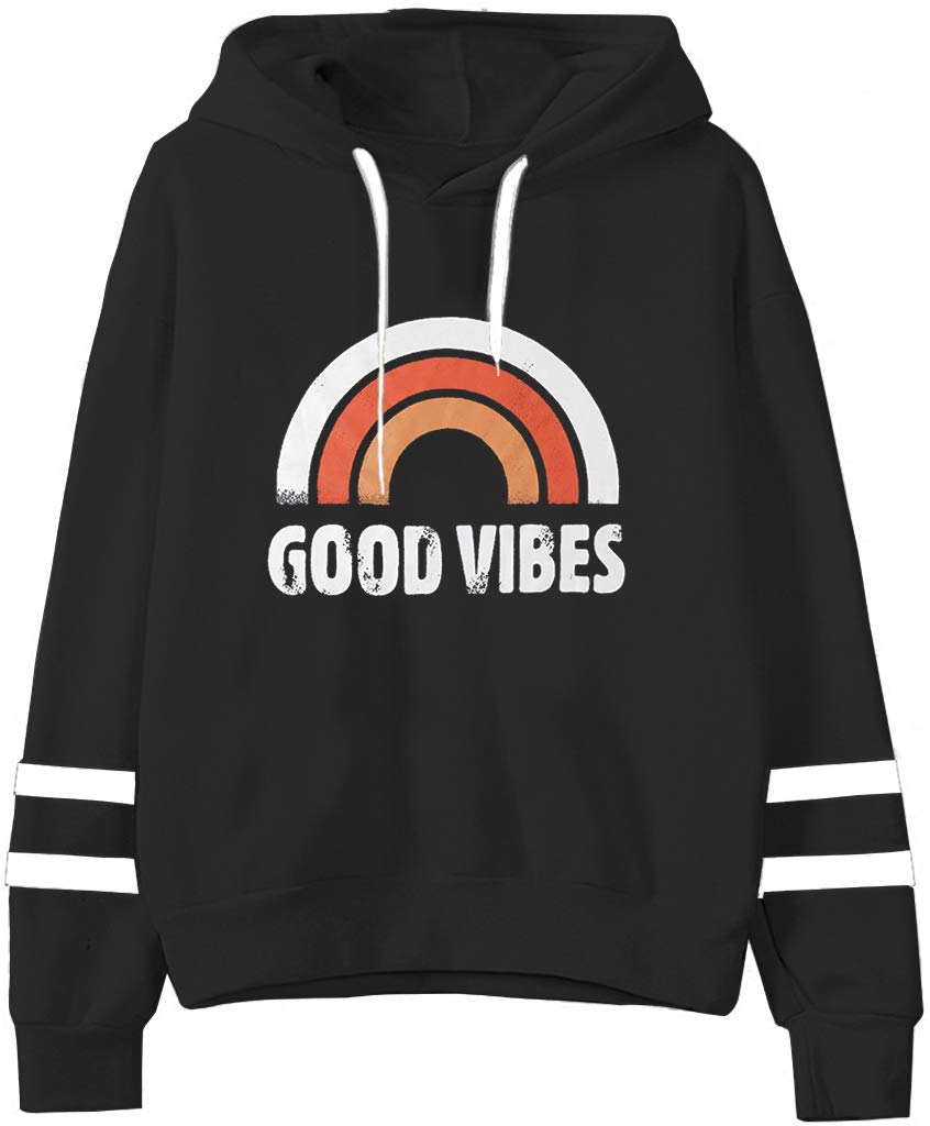 Teen Girls Hooded Sweatshirt Womens Long Sleeve Cute Hoodies Pullover Tops