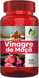 Fonte Verde Vinagre de Maçã em Cápsulas, 500mg, 120 Cápsulas, Sem Glúten