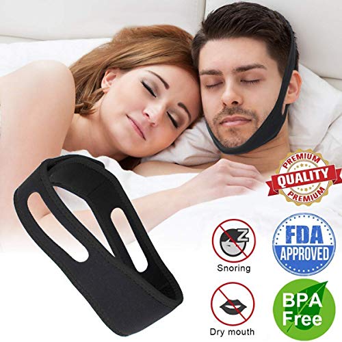 Anti Snoring Chin Strap,Adjustable Snoring Chin Strap for Men and Women,Stop Snoring Chin