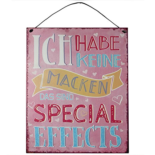 vonHermine Blechschild mit Spruch - ICH Habe Keine MACKEN DAS SIND Special Effects : 19x24 cm für Einhornliebhaber Cover