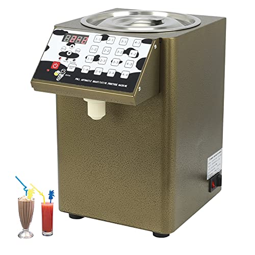 Automatic Fructose Dispenser, 330W 8000CC  2.11GAL Stainless Steel Syrup Dispenser Bubble Tea Equipment Fructose Quantitative Machine 110V