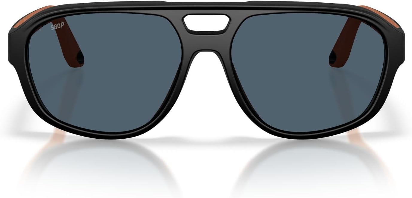 Costa Del Mar Mens Street Heat Rectangular Sunglasses