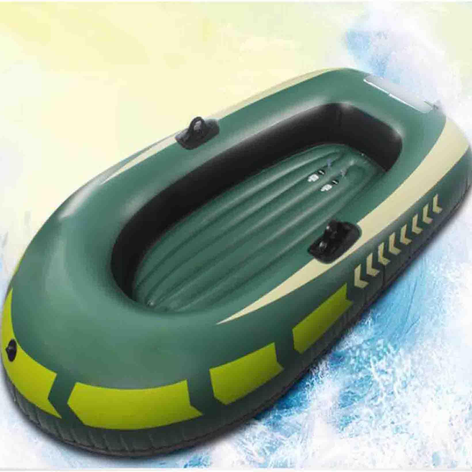 Bateau Gonflable avec Avirons Matelas Pneumatique Bateau Marin Gonflable en PVC Bateau Gonflable pour Chasse au Canard Sauvage Pêche en Plein Air Surf sur la Plage