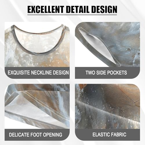 ALAZA Sea Turtle Ocean Wave Pajamas Set Short Sleeve Cotton Sleepwear Summer Pjs 2 Piece 5-14Y4