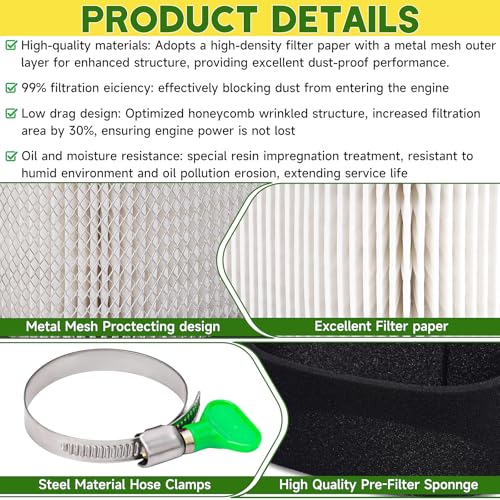 Image of 4 Pack FR691V Air Filter 11013-0752 Pre Filter 11013-7046