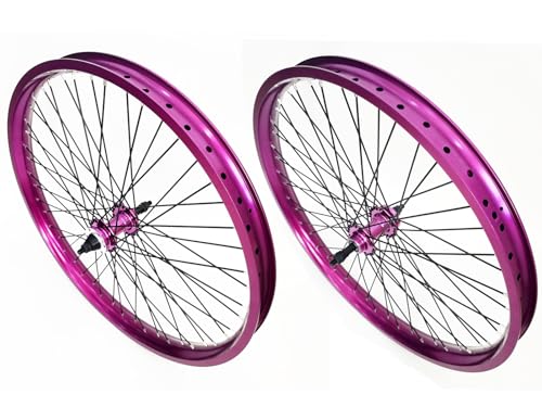 Image of 20 inch /26 inch x 1.85 inch Heavy Duty Bike Rim Wheel Set, 12 Gauge 48 Spokes Wheelset, Double Wall Aluminum Alloy Bicycle Wheels Rims (Front & Rear) Disc Brake