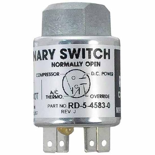 Replacement for Kenworth T450 Year 1990 12/24V 4 Terminal TRINARY Switch for Low HIGH Fan by Technical Precision