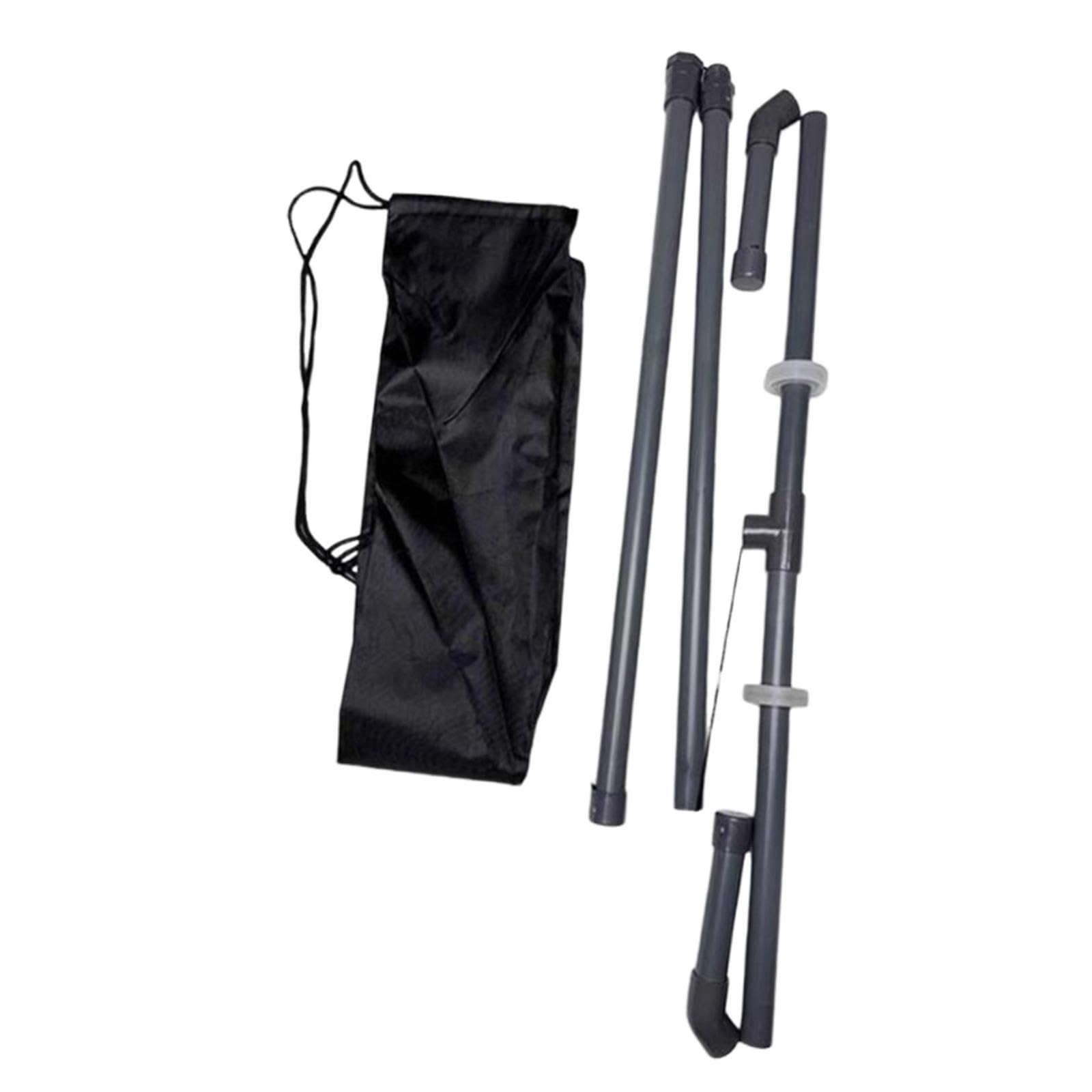 Yiju Badminton Ball Collector Ball Picker Tennis Removable with Storage Bag, Sweeping Machine Sweeper for Backyard Indoor Outdoor, Gray