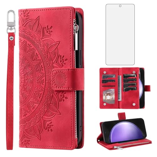 Coque Samsung S23 FE 5G mandala fleurie idéale pour voyager léger