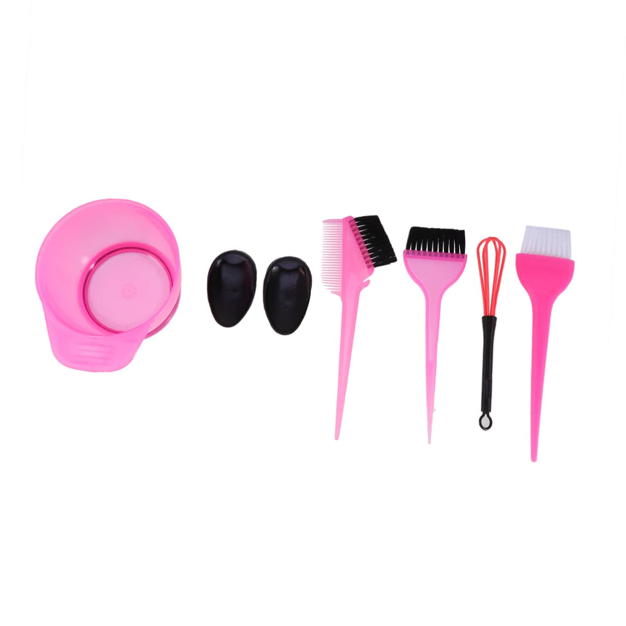 IWOWHERO Rose Hair Coloring Bowl Set Hair Dyeing Tools Kit Professional Salon Home Use