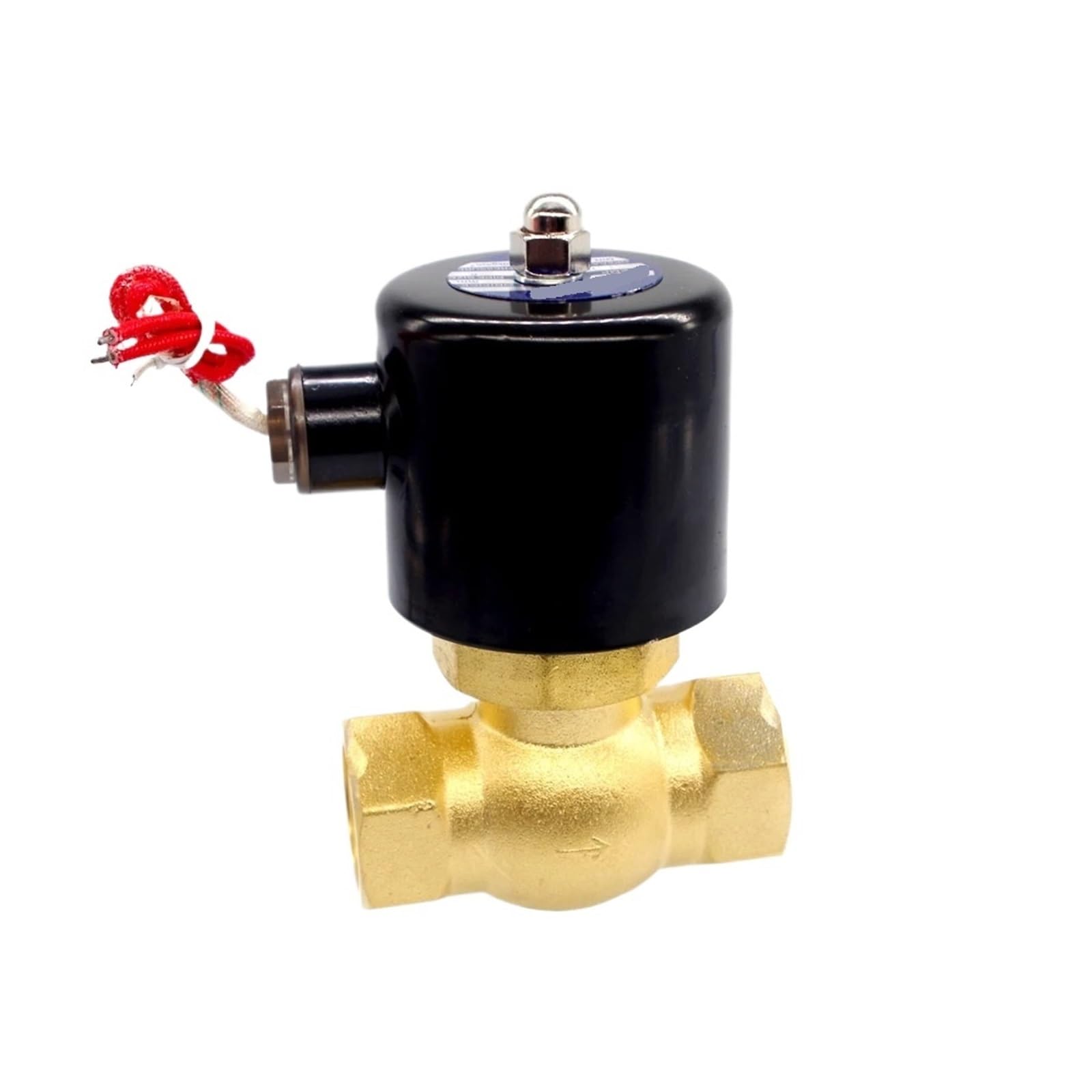 Válvula solenoide de latón de 1 pulgada y 220V normalmente cerrada de 2/2 vías