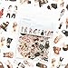 PMSMT 100 Stück/Set Reise und Essen Vintage dekorative Washi Aufkleber Scrapbooking Stick Label Diary Stationery Album Aufkleber