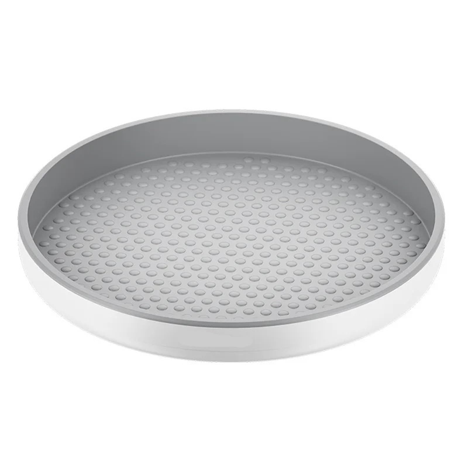 2 estantes giratorios multifuncionales for especias de cocina, organizador redondo for almacenamiento, plato giratorio para Nevera, Cocina(Black)
