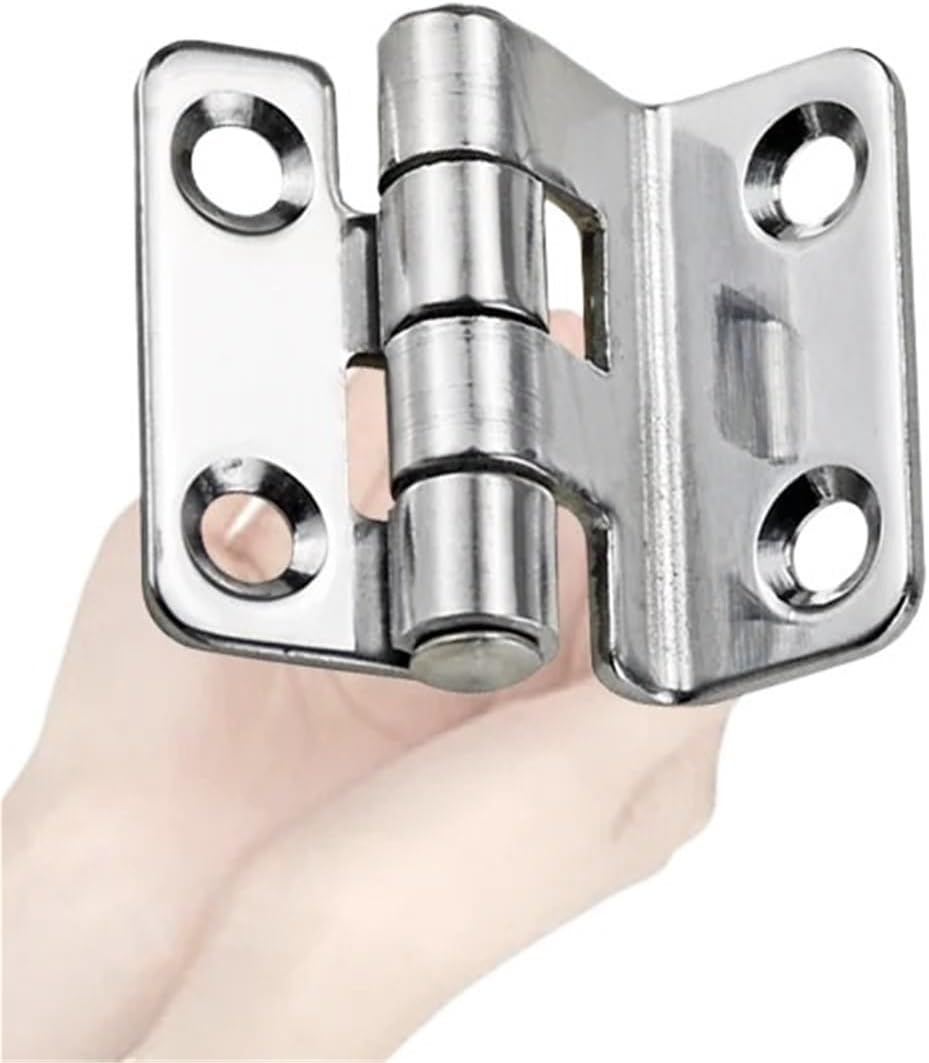 Curved Hinge Made of 304 Stainless Steel for Industrial Machinery Equipment Tool Cabinets 1Pcs