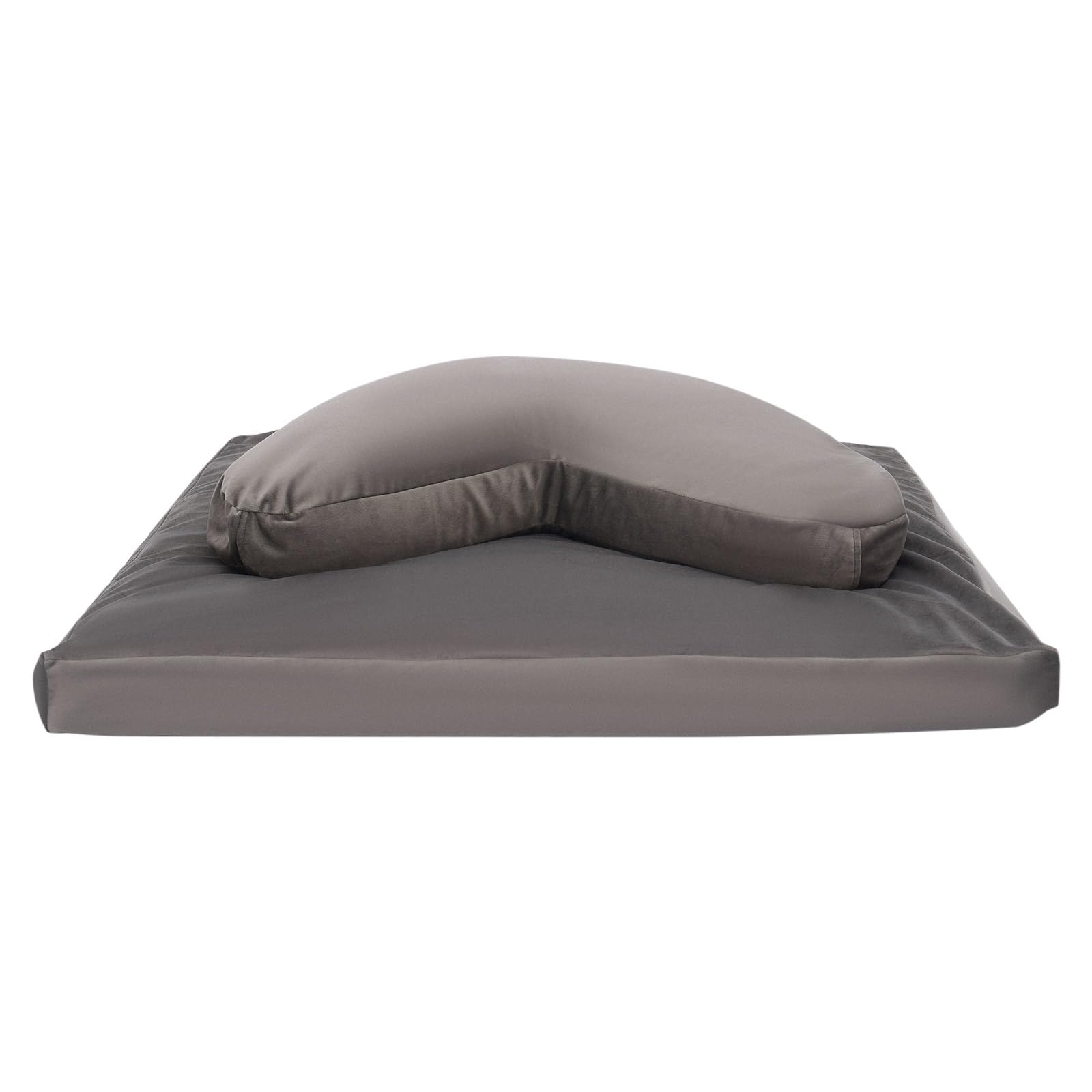 Cojín gris de meditación, cojín de meditación en el hogar, juego de cojines de meditación, para dormitorio, salón, balcones, salas de yoga 80 x 80 x 8 cm
