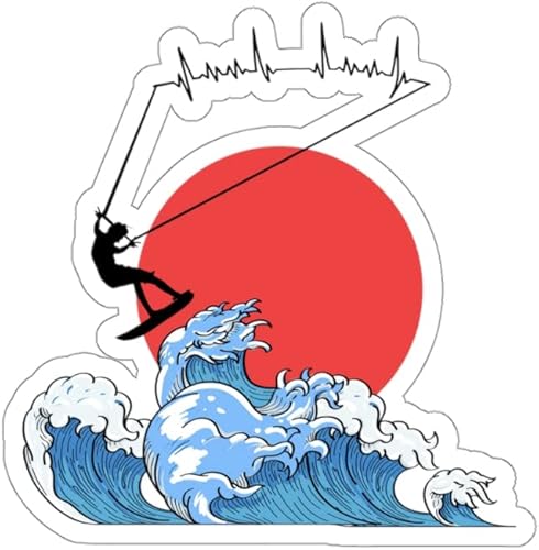 Miniatura 6 de Teegarb Letter Blanket Adhesivo adhesivo novedoso Kiteboarding Kite-Surfing Powerkiting PowerKite Hilarante Kitesurf Pegatinas para portátil coche 3