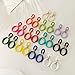 RUOFFETA Acrylic Rectangle Earrings, Fashion Acrylic Square/Oval/Hoop Statement Drop Earrings for Women(White Oval)