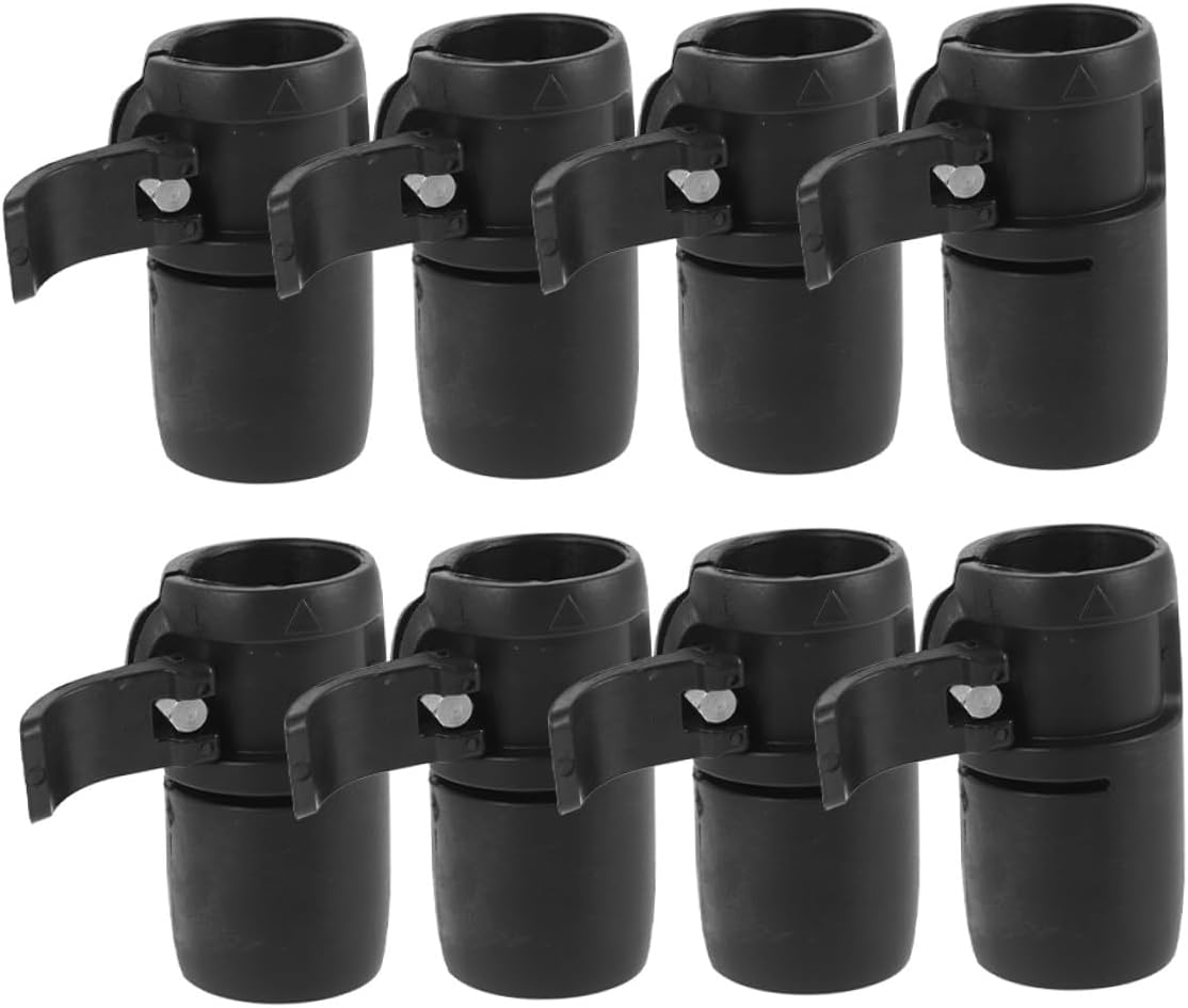Mikinona 8pcs Kayak Paddle Clips Deck Mounted Paddle Holder Clamp with Quick Lock Adjustable Buckle for Paddleboard and Canoe Water Sports Accessories