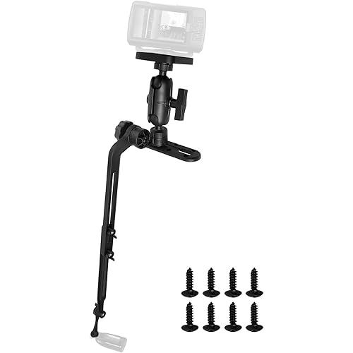 Kayak Fish Finder Mount,Marine Kayak Transducer Mounting Arm with 1.5" Ball Base Mounting Plate,Boat Marine Electronic Mount for Fish Finder&Transducer Compatible with Scotty, Lowrance