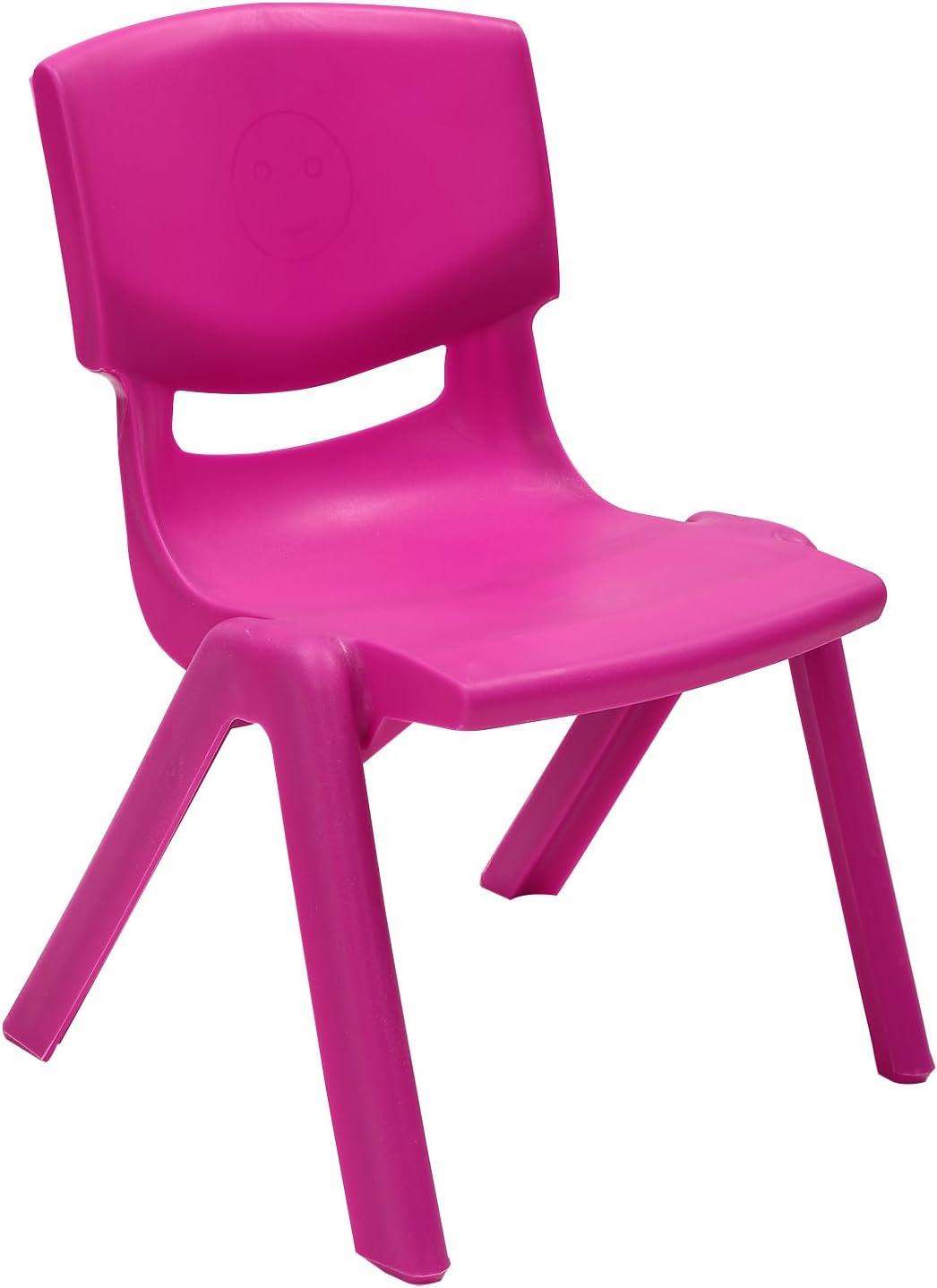 6-Pack Stackable Kids Chairs, 220lbs Capacity Plastic Classroom Chairs for Children, 11in Seat Height - Multicolor (Blue/Green/Pink/Purple/Red/Yellow) Indoor Outdoor Use