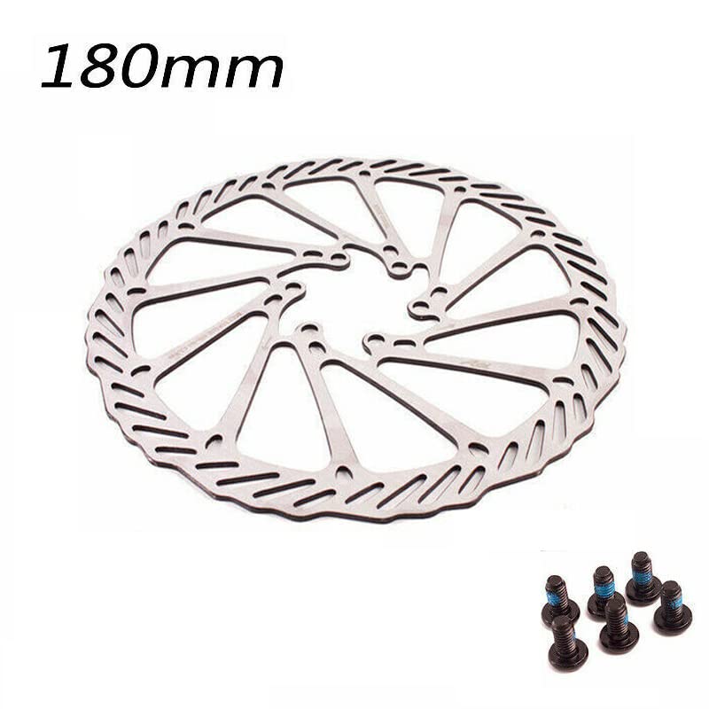 180mm Rotor BUCKLOS 180mm MTB Disc Brake Rotor & Adapter - Silver 6 ...