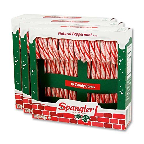 Peppermint Candy Canes 3-18 ct boxes by Spangler Candy Company