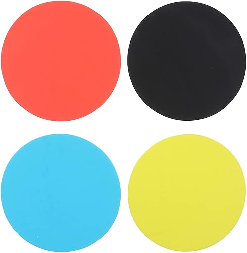 DOITOOL 4 almohadillas de goma para tarros, multiusos, antideslizantes, para tapa de tarro, posavasos redondos de cocina, abridores de tapa de
