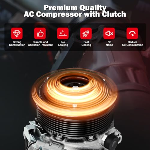 Image of cciyu Air Conditioning Compressor Compatible for Toyota Highlander 3.5L
